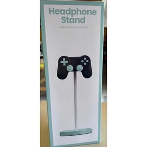Five Below Video Game Controller‎ Headphone Stand Teal White Universal Fit New